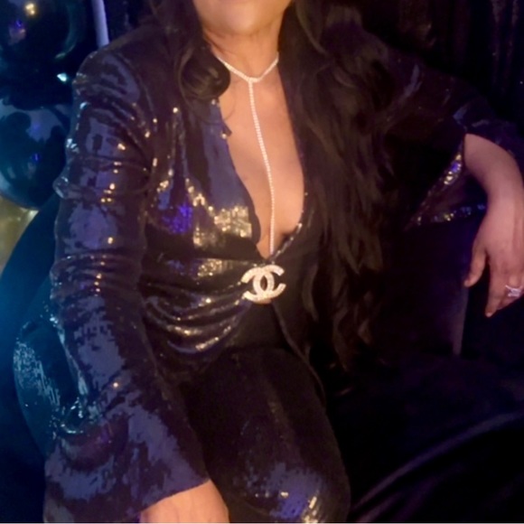 FASHION RHINESTONES Y LARIENT NECKLACE - Picture 5 of 5